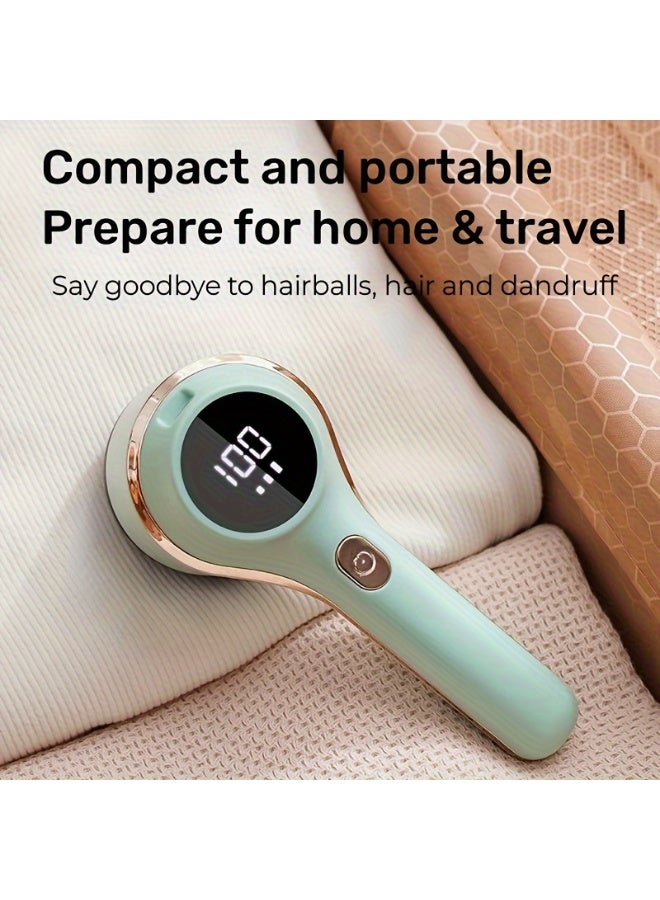 قطعة واحدة، ماكينة حلاقة أقمشة، مزيل الوبر الكهربائي، ماكينة حلاقة سترات قابلة لإعادة الشحن عبر USB، ماكينة حلاقة كهربائية للوبر، مزيل للوبر، مزيل للوبر، أداة تشذيب كرات الشعر المحمولة للملابس، الفراش، الأثاث، السجاد، الأريكة، مستلزمات التنظيف، أدوات التنظيف - Image 5