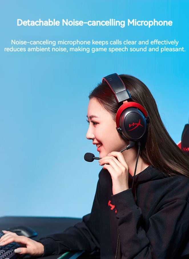 HYPERX Cloud II Wired Over-Ear Gaming Headphones For PS4/PS5/XOne/XSeries/NSwitch/PC - Image 5