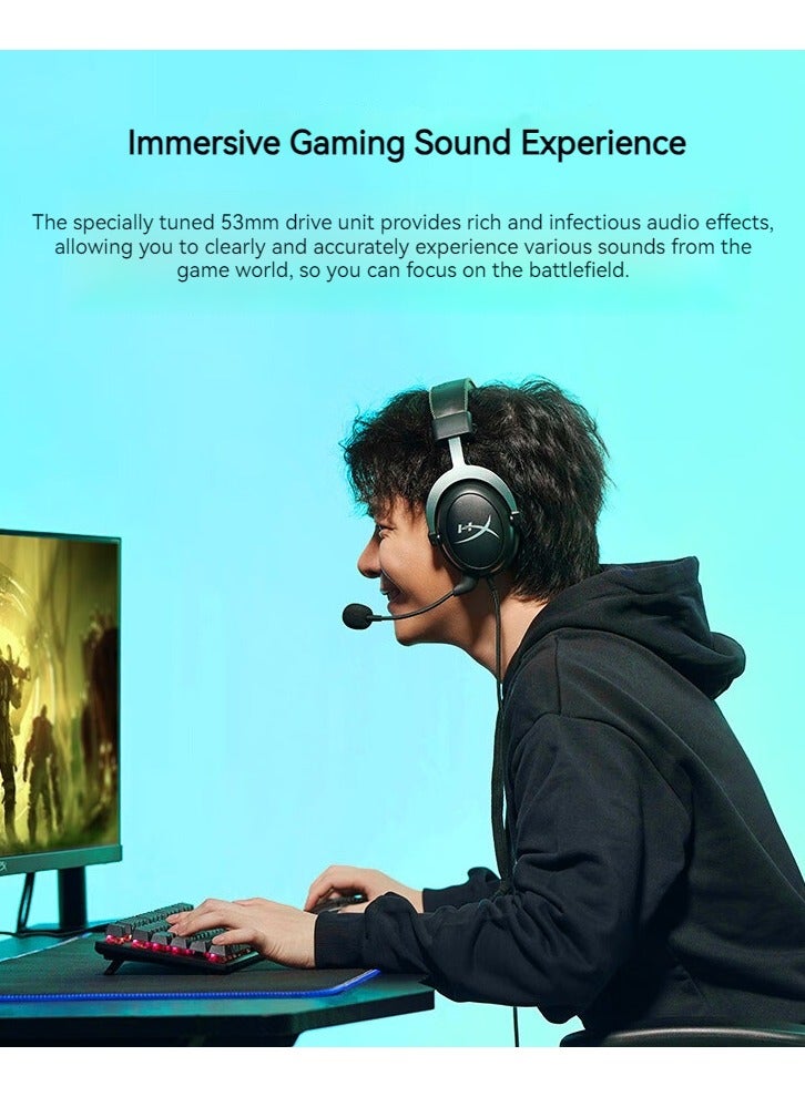 HYPERX Cloud II Wired Over-Ear Gaming Headphones For PS4/PS5/XOne/XSeries/NSwitch/PC - Image 4