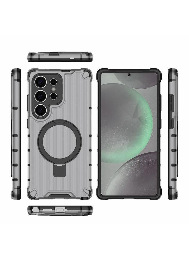 اس-توب جراب لهاتف Samsung Galaxy S25 Ultra 5G مزود بحامل دوار 360 درجة ومضاد للصدمات - Image 4
