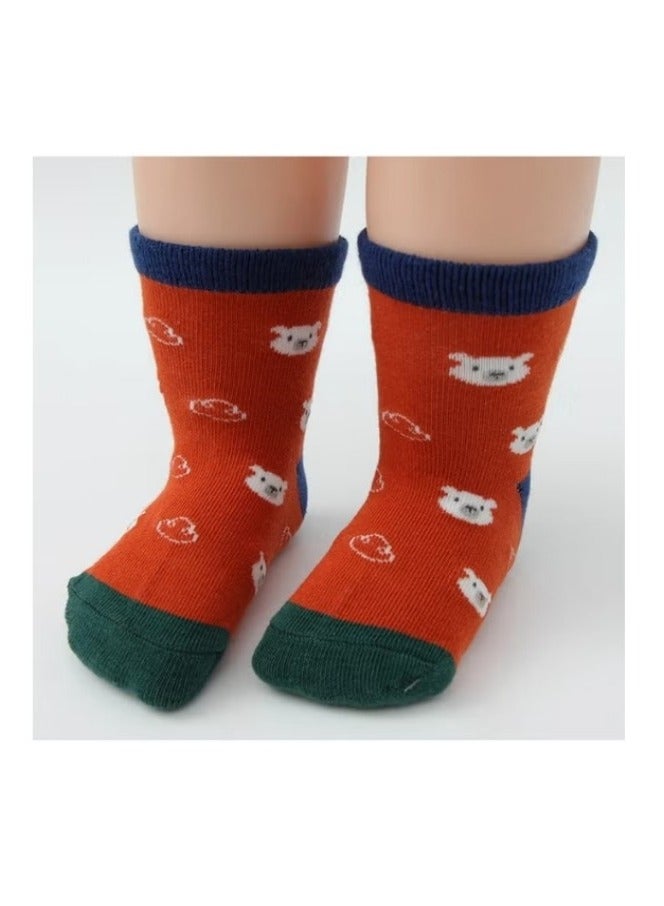 12 Pairs Baby Socks Cotton Non-Slip Striped Kids Socks Boys' Socks Girls' Socks Multicolor  - Image 3