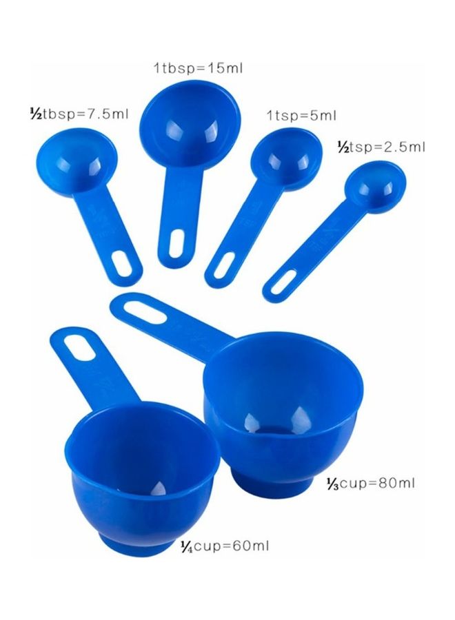 NIBEMINENT 6-Piece Measuring Cup Set with Box Blue  - Image 1