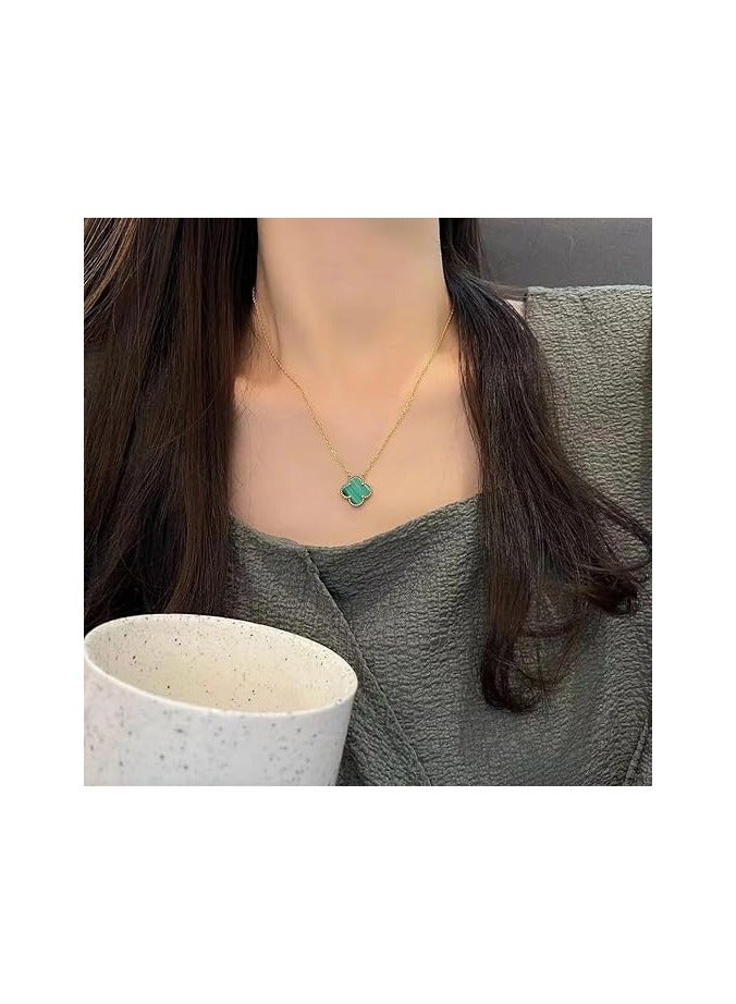 Fayrouz Jewellery Clover Pendant Necklace for Women, 18K Gold Plated Stainless Steel, Four Leaf Clover Necklace, Simple Design - Image 2
