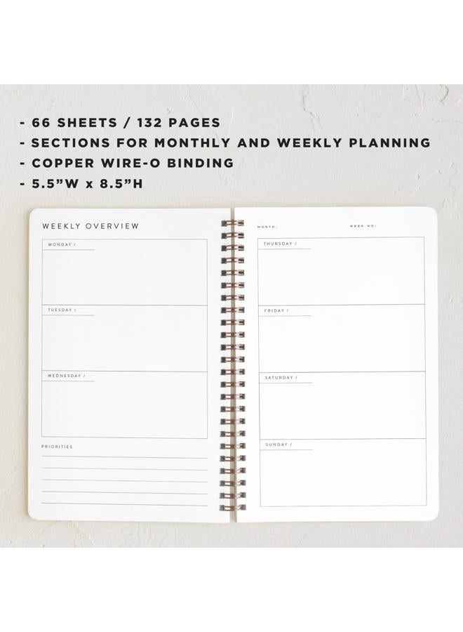 Minted Weekly Planner | Red Lines of Bows - Image 5