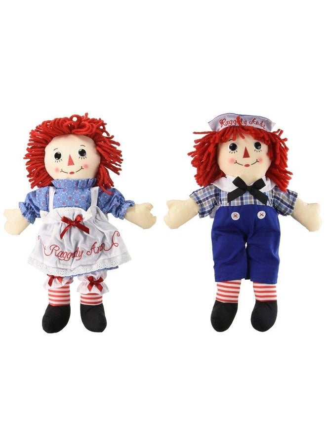 Aurora World Bundle Of 2 Aurora Dolls Large 16'' Classic Raggedy Ann And Raggedy Andy  - Image 1
