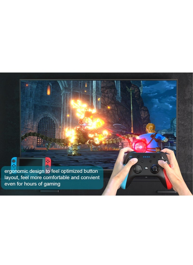 Switch Controller, Wireless Pro Controller Compatible with Nintendo Switch/Switch Lite/Switch OLED Controller for Switch with Wake-up, Turbo Vibration