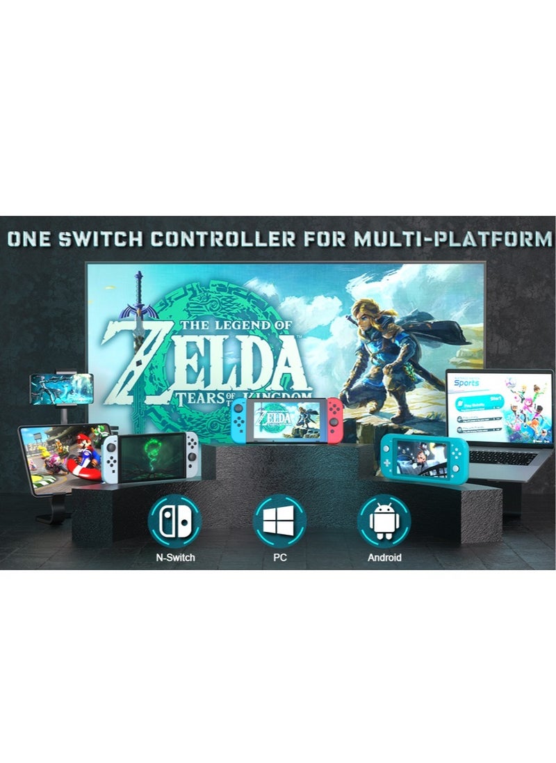 Switch Controller, Wireless Pro Controller Compatible with Nintendo Switch/Switch Lite/Switch OLED Controller for Switch with Wake-up, Turbo Vibration