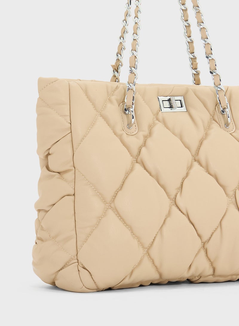 ELLA Quilted Ladies Tote Bag  - Image 4