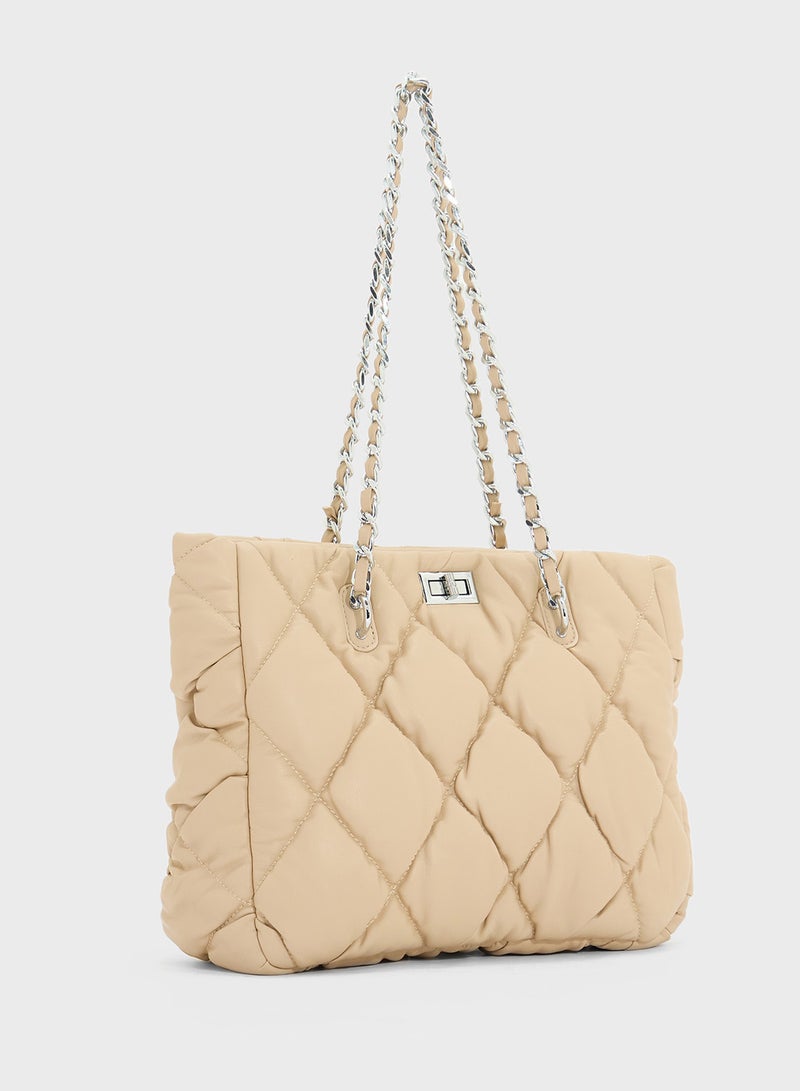 ELLA Quilted Ladies Tote Bag  - Image 3