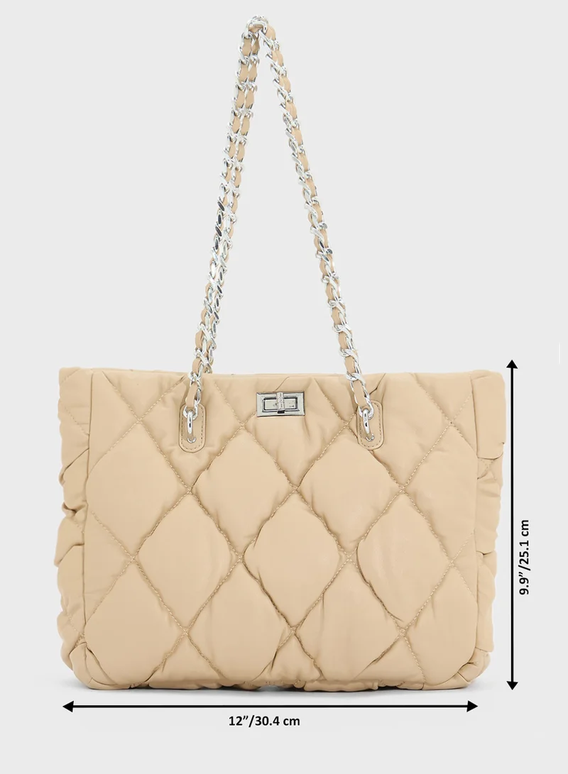 ELLA Quilted Ladies Tote Bag