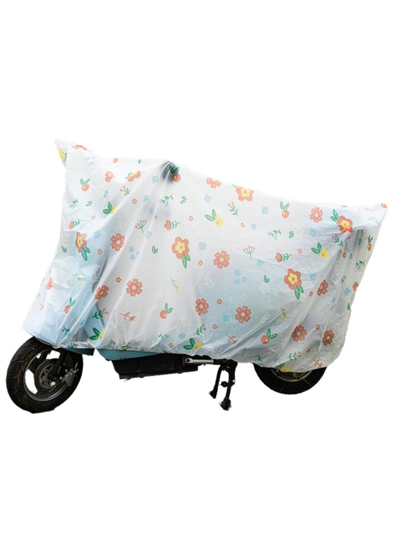 Generic Floral Pattern Bicycle Cover Waterproof and Dustproof Outdoor Bicycle Rain Cover Dust Cover (1.8m)  - Image 1
