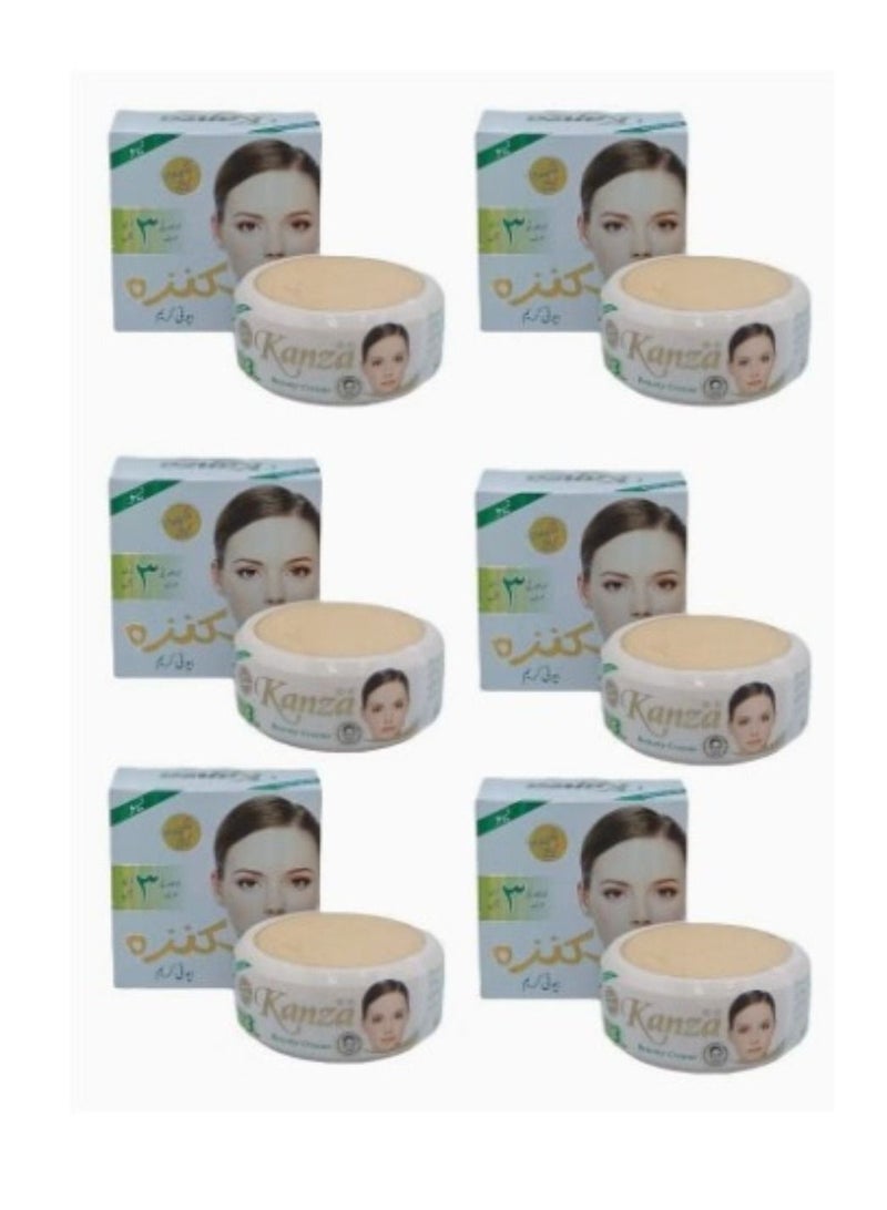 كنزه كريم الجمال لتفتيح البشرة 28 جرام 6 قطعة