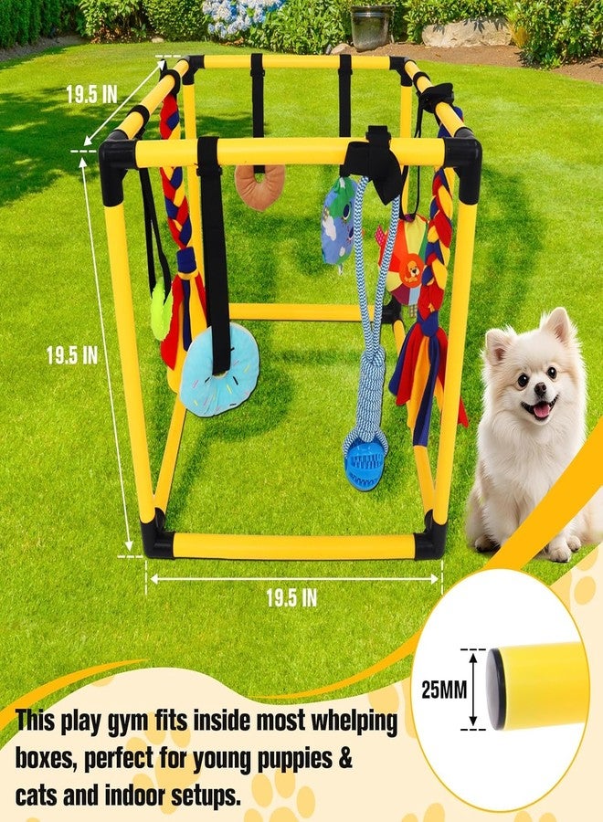 Podoy Interactive Dog Play Gym for Puppies, Puppy Activity Play Center with 11 Hanging Toys, Early Training & Mental Stimulation Toy for Small Dogs - Image 3
