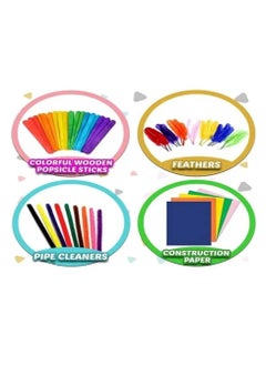 Daytoyz Children's Handmade Art Supplies, 1000 Pieces Children Craft Supplies DIY Craft Kit Production Material Toy Set Suitable for School Kindergarten Family  - Image 4
