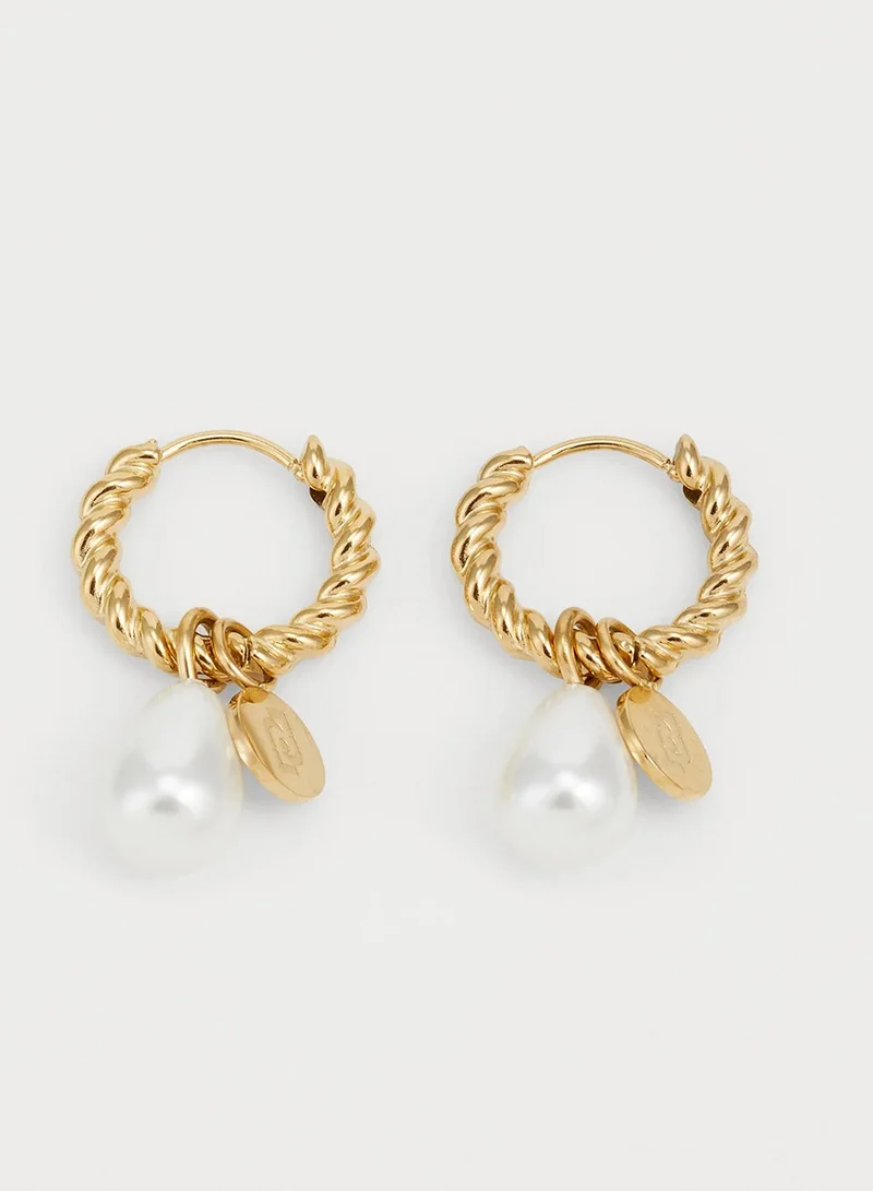 Liu Jo  Liu Jo Bold Gold Earring for Women | Best Price UAE