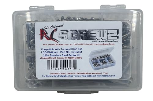 RC Screwz Traxxas Slash 4x4 LCGPlatimum Stainless Steel Screw Kit  tra051 - Image 1