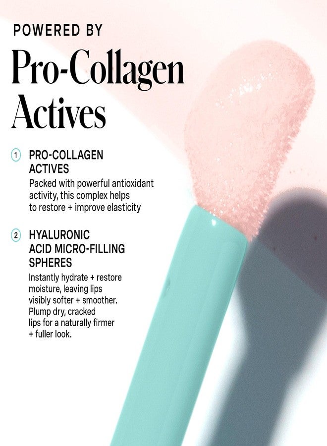 Kate Somerville Pro-Collagen Lip Oil Elixir – Hydrating Lip Balm for Plump, Glossy Lips, Clear No-Tint Formula, 0.24 Fl Oz - Image 2