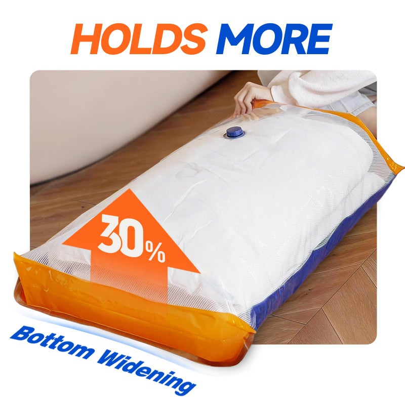 Vacbird Vacuum Storage Bags with Rechargeable Cordless Pump,15 Pack 3 Size Compression Packing Cubes Seal Bags, Space Saver for Clothes and Clothing Blankets Organization Space Saving - Image 2