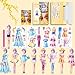 Daniel Axel Magnetic Dress Up Paper Doll PlaysetPretend Play Game Travel Toys Car Road Trip ActivityMagnet Clothes Puzzles Kids Toddler GirlsPreschool Learning Created Imagine Birthday Gift - Image 3