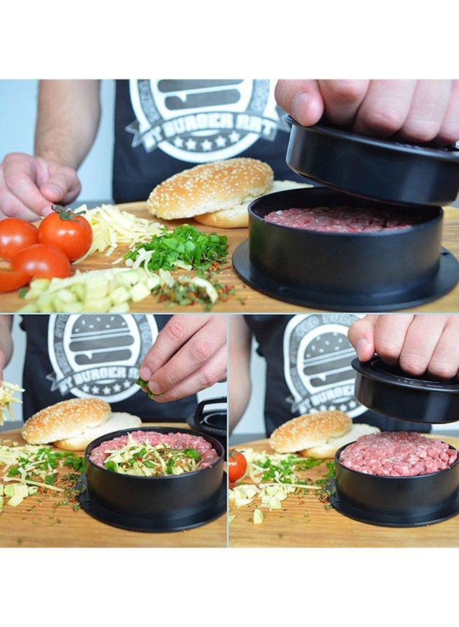 NIBEMINENT Non-Stick Meat Pressing Tool Black 12.5x6.5centimeter - Image 4