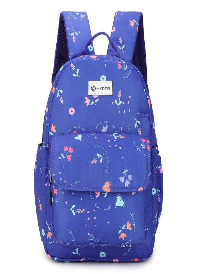 HYDER Bloom 15L Cute & Stylish College Bag for Girls | Padded Laptop Compartment | School, College, Office, Travel & Tuition Bag for Women | Durable Backpack (Slate Blue) - Image 1