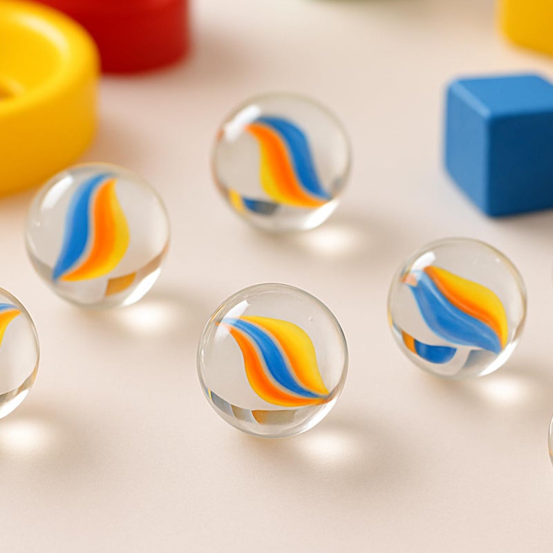 POPLAY 61PCS Marbles Games for Kids, with Gift Box for Marbles Run Games, Classroom Crafts Supplies Kit - Image 5