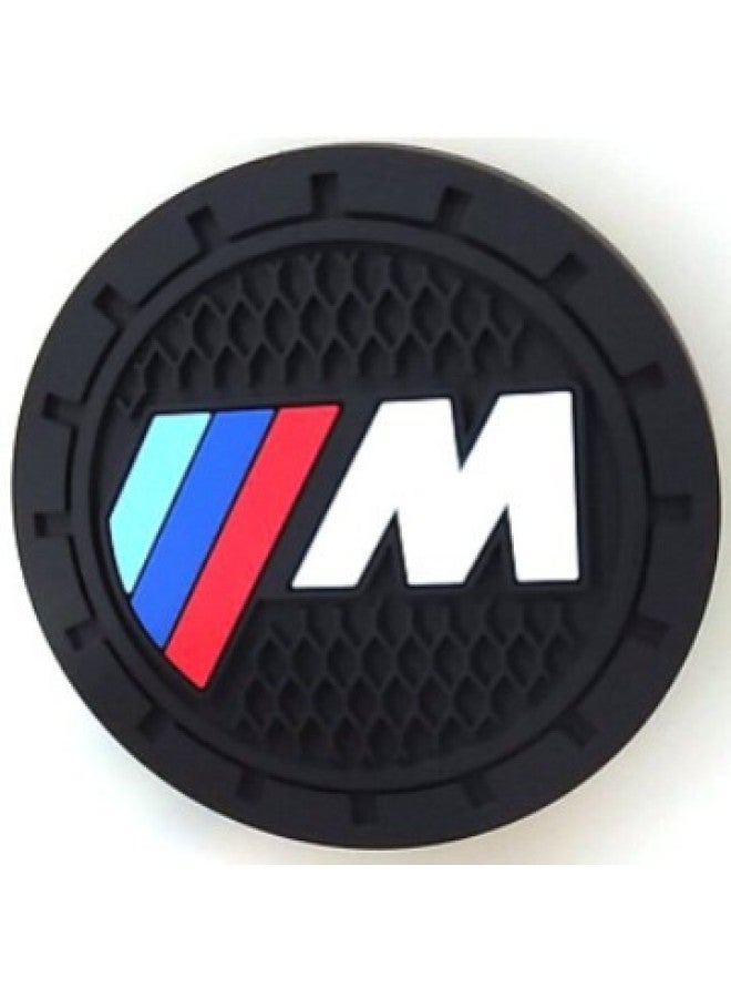 Liin Innovative Automotive Products Suitable For Round Car Cup Barrel Logo Graphic Display Car Coasters-Color:BAOMAM  - Image 1