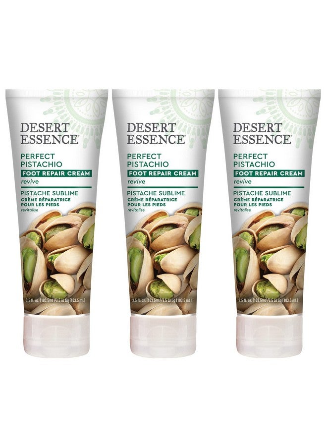 كريم إصلاح القدم بالفستق، 3.5 أونصة سائلة، عبوة مكونة من 3 قطع، تعيد نعومة وإصلاح البشرة وتجديدها، زيت جوز الفستق، زبدة الشيا، زيت بذور المكاداميا، لم يتم الإساءة إلى الحيوانات لتصنيعها - Image 1