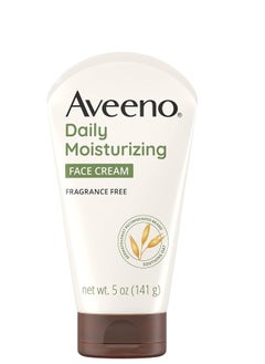 Aveeno Moisturizing fragrance free prebiotic oat face cream for dry skin 