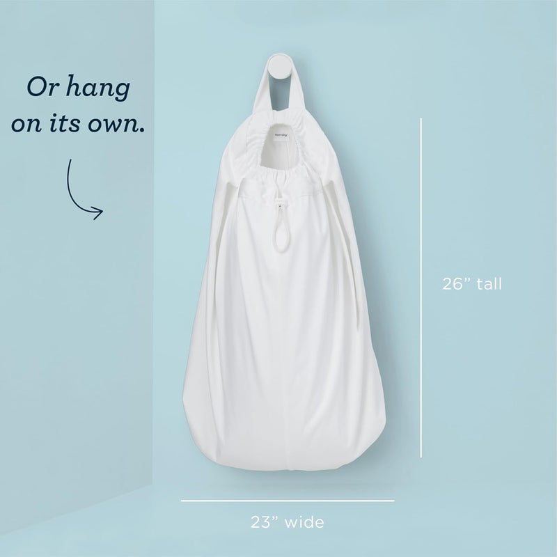 Esembly Pail Pouch, Hangable and Washable Waterproof Diaper Pail Liner and Reusable Laundry Bag, One Size, Sea Salt - Image 2