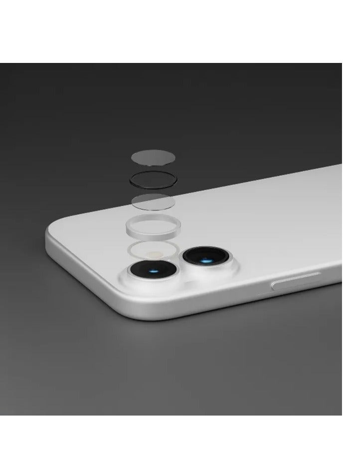 LEVELO iPhone 17 Lens Protector / Scratch Resistant / Lucent Duo Lens Protector With 99% Transmittance / Lens Protector with 2x Titanium Alloy - Silver - Image 4
