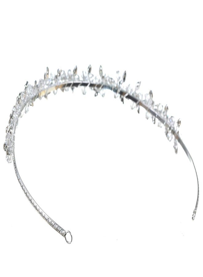 SAMKY Bridal Wedding Rhinestone Crystal Beads Flower Prom Headband Tiara T848 - Image 3