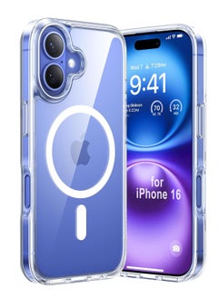 iPhone 16 Magnetic Case Compatible with MagSafe Support Wireless Charging iPhone 16 Cover Anti Scratch Shockproof Protective Case for iPhone 16 6.1 inch