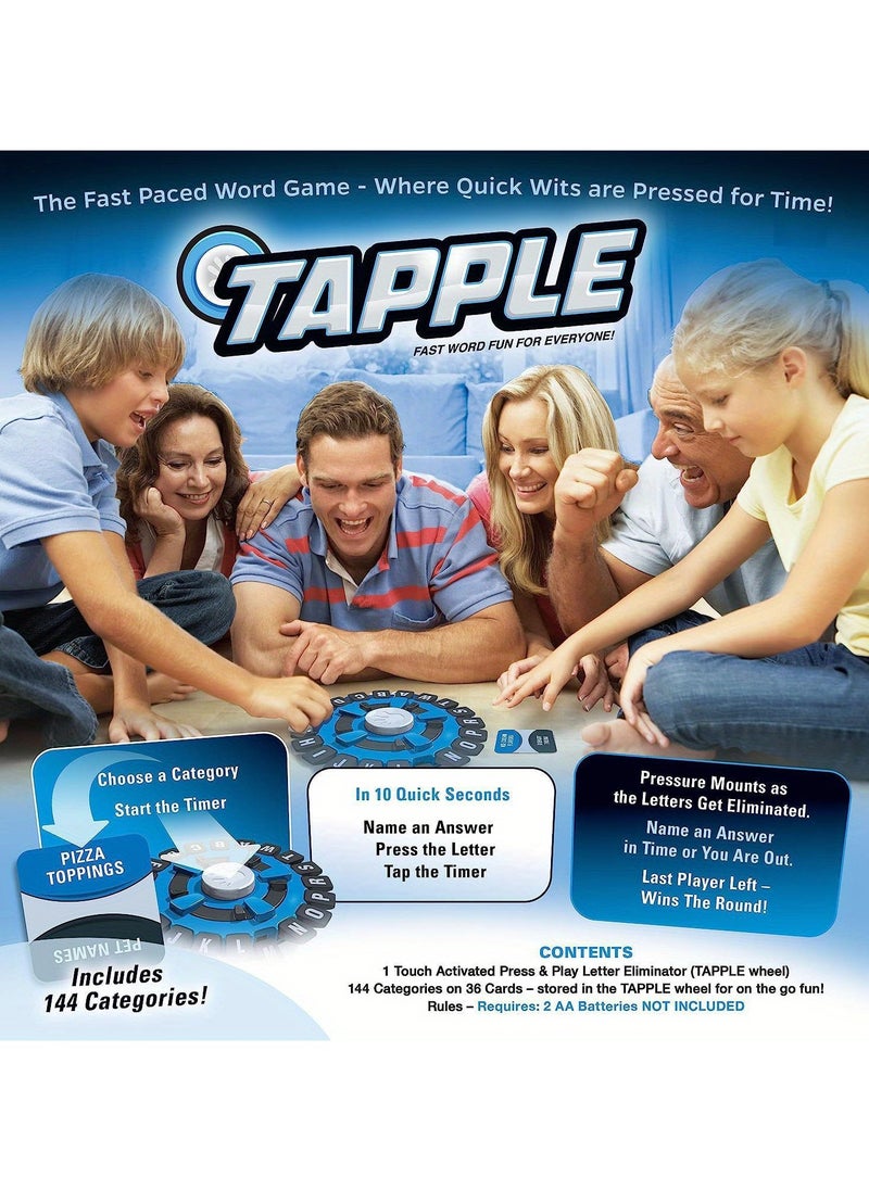 Tapple Game Think Words Game Tapple Word Game Fast Word Challenge Game Letter Game with Timer Fast Paced Family Board Game Educational Game Ideal for All Ages - pzsku/Z771B22FA2CA8F03F20F1Z/45/_/1731405085/2527a5de-5c26-4a18-9557-89219726997a