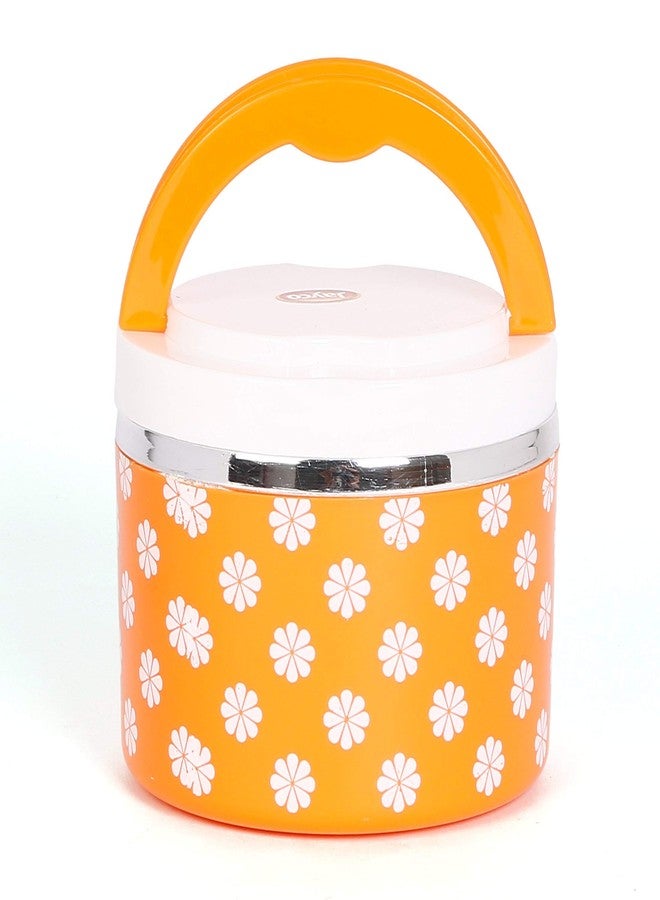 Jayco Venice Insulated Lunch Box for Office Men and Women BPA Free and Food Grade Plastic Best Tiffin Box for Office | Inner Steel, Orange | Made in India - Image 1