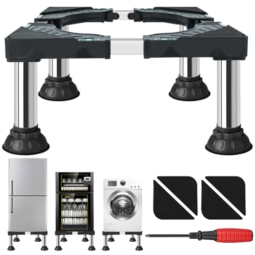 SEUNGCH Mini Fridge Stand Heavy Duty Universal Adjustable Base 8292 Height with 4 Strong Feet Ideal washerdryer stand for 1624 appliances Sturdy storage platform for small fridges laundry machines - Image 1