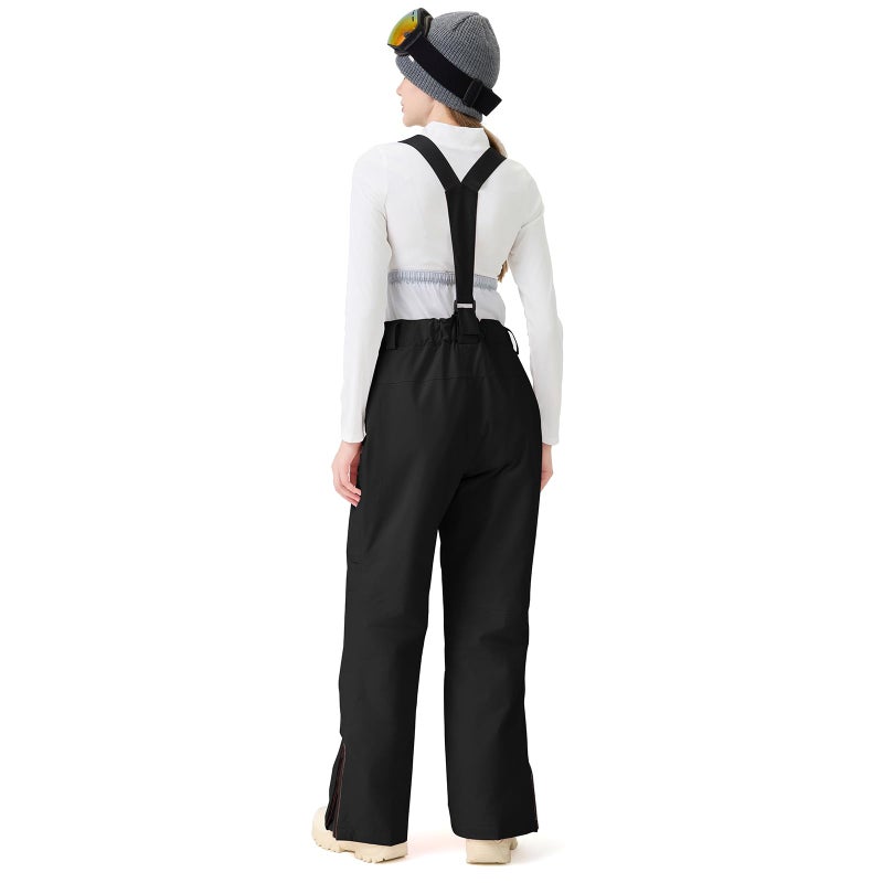 GS SNOWING Women Baggy Ski Pants Men Snow Bibs Snowboard Overall Insulated Windproof Waterproof for Winter Outdoor Sports Black M - Image 5