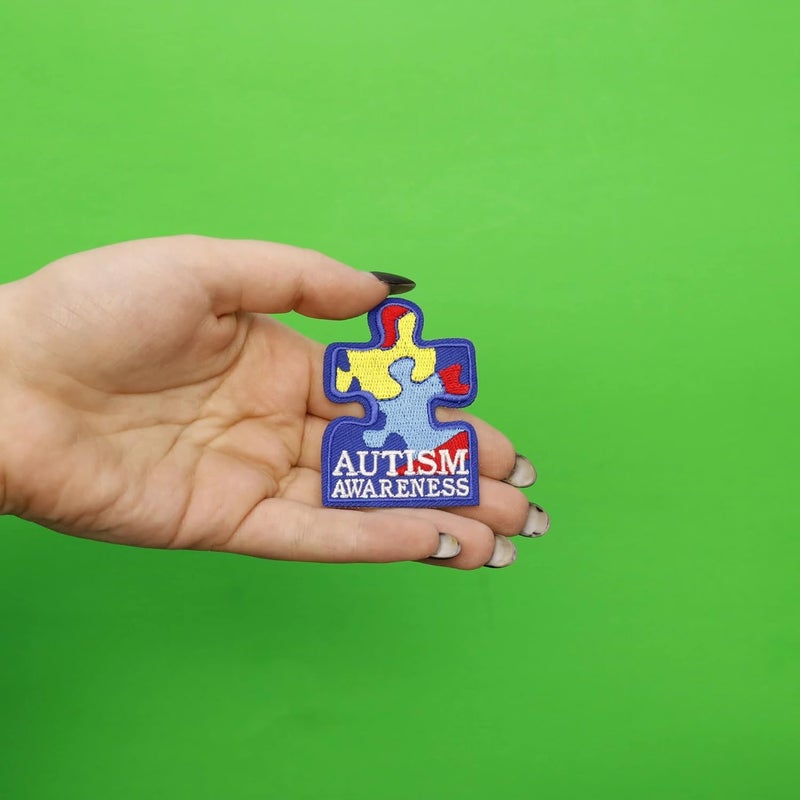 Patch Collection Autism Awareness Puzzle Embroidered Iron On Patch - Image 2