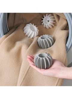 Oasisgalore 4pcs Magic Laundry Dryer Balls, Silicone Washer Balls for Tangle-Free Washing, Reduce Wrinkles, White & Gray  - Image 1
