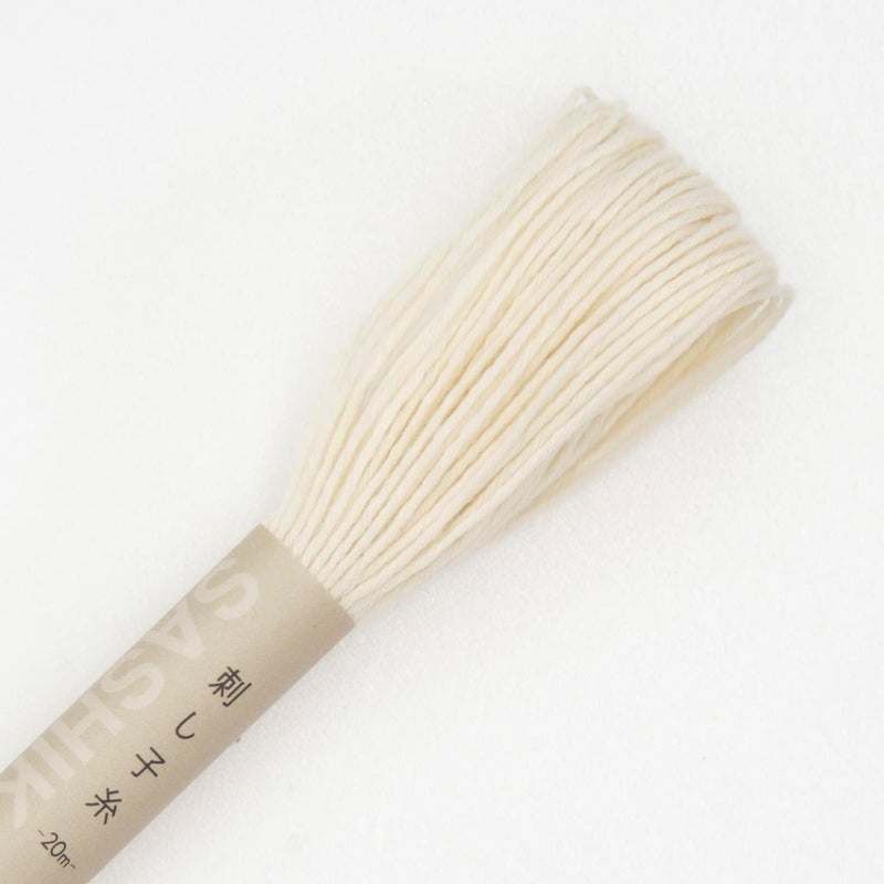 Olympus Sashiko Thread 20m(21.8yds) 4skeins Set (Colour Natural) 100% Cotton - Image 2