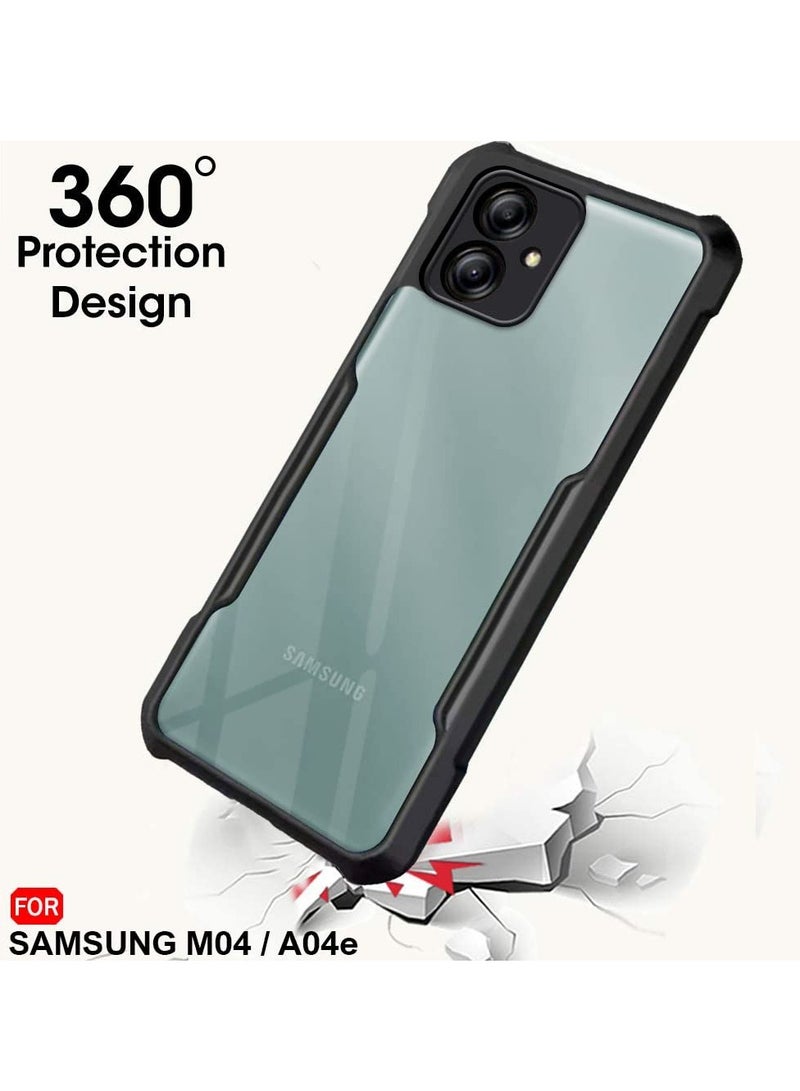 Case Cover for Samsung Galaxy M04/F04/A04E, Ultra-Thin Lightweight Cover Soft TPU Bumper + Acrylic Clear Back - Image 2