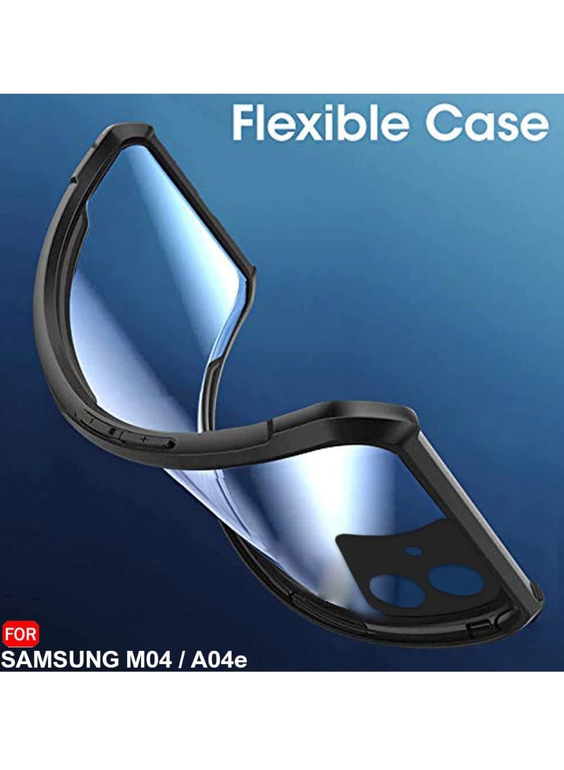 Case Cover for Samsung Galaxy M04/F04/A04E, Ultra-Thin Lightweight Cover Soft TPU Bumper + Acrylic Clear Back - Image 5