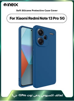 INEIX Soft Silicone Protective Case Cover For Xiaomi Redmi Note 13 Pro-Blue  - Image 1