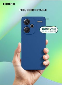 INEIX Soft Silicone Protective Case Cover For Xiaomi Redmi Note 13 Pro-Blue  - Image 4