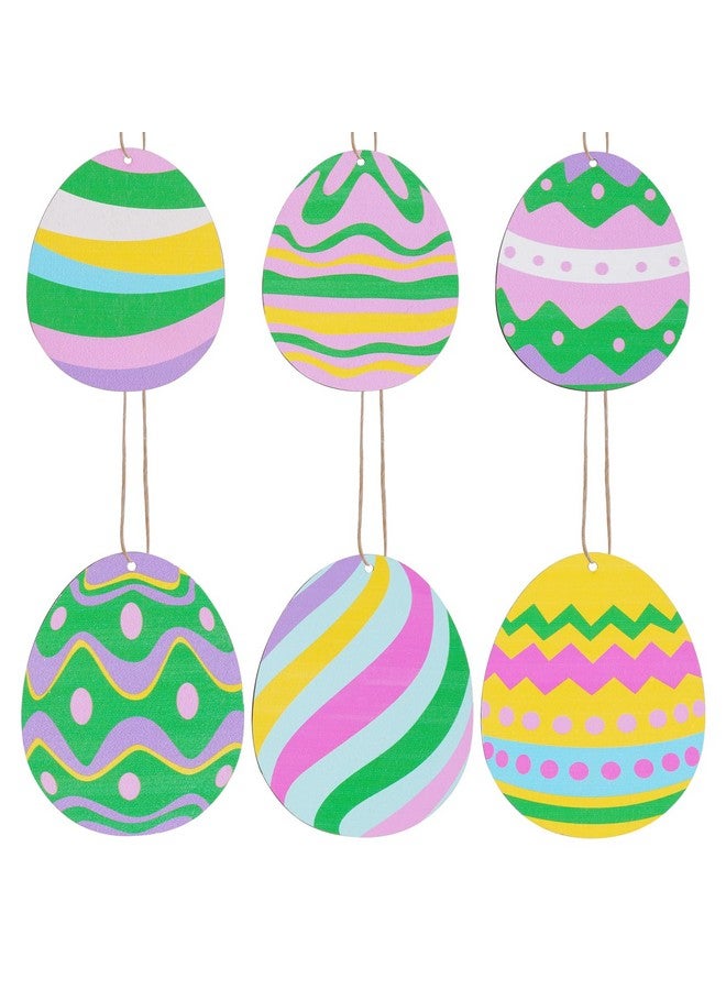Yookat 40 Pieces Wooden Easter Egg Cutouts Unfinished Wood Easter Egg Easter Egg Wooden Cutout Unfinished Wood Slices for Crafts and Easter Decorations (3 inch and 4 inch) - Image 4