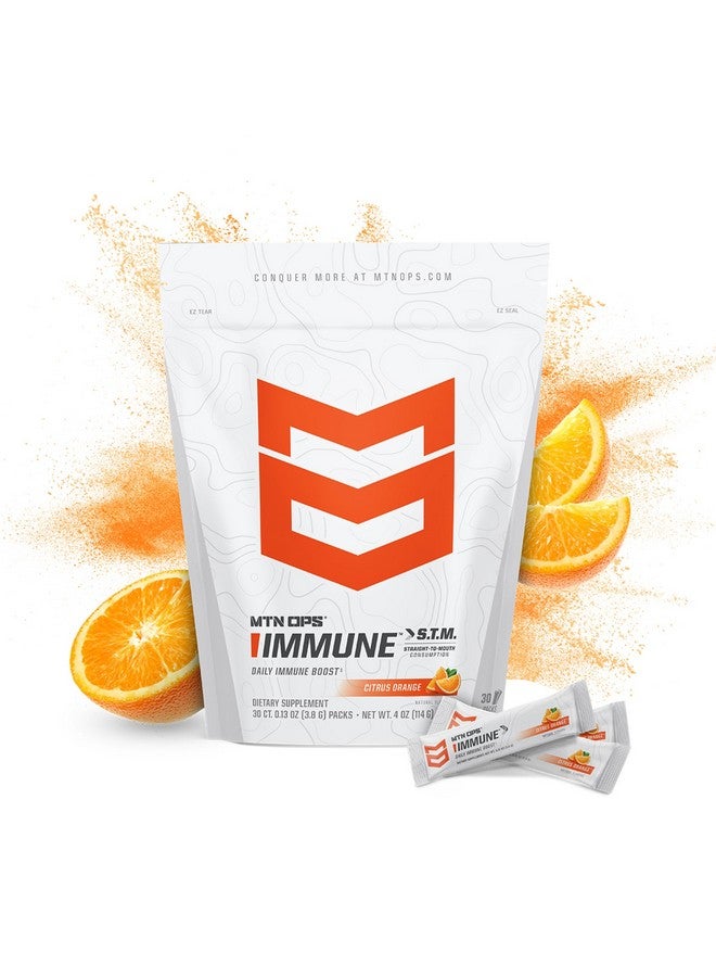 MTN OPS MTN OPS Daily STM Immune Booster - Citrus Orange Flavor, 30 Stick Pouch  - Image 1