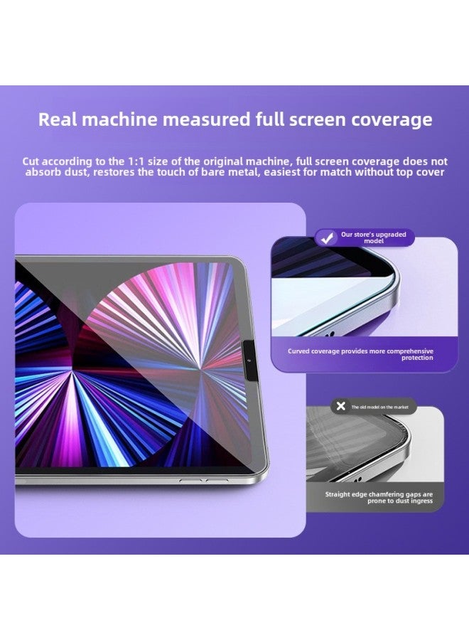 For Ipadpro11 Dust-free Warehouse Tempered Film Air6 Flat 2024 Seconds Film 10.2 HD Apple Mini7-Color:Dust-free Warehouse Blue Light Tempered Film-Size:Ipad Air7/air6【 13inch 】(2025/2024)