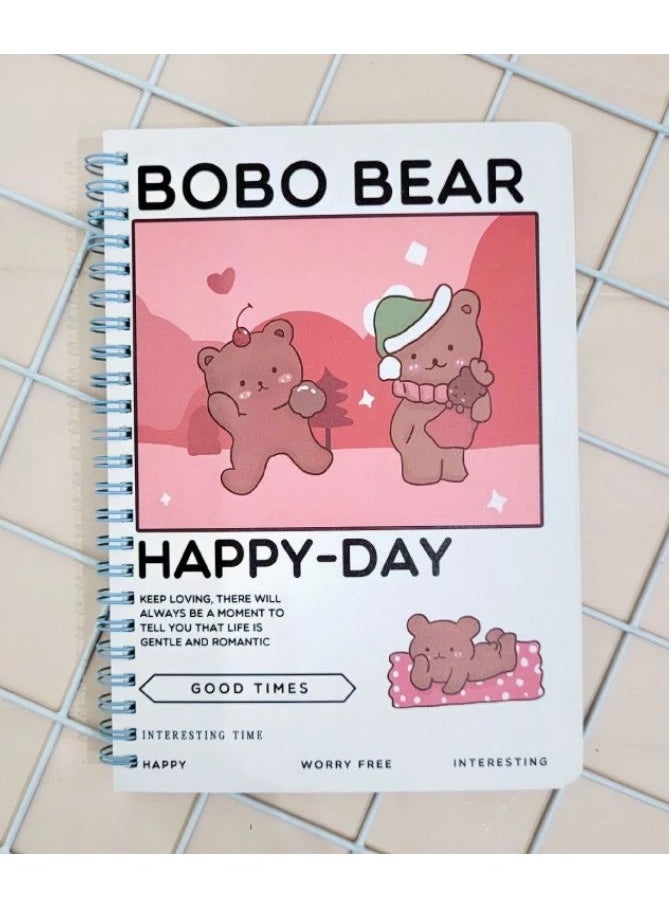 BOBO BIRD Lined Notebook 60 papers with Unique Cartoon Design | Ideal for Daily Writing | Suitable for Students and Personal Notes | Attractive Cover & High Quali  - Image 1