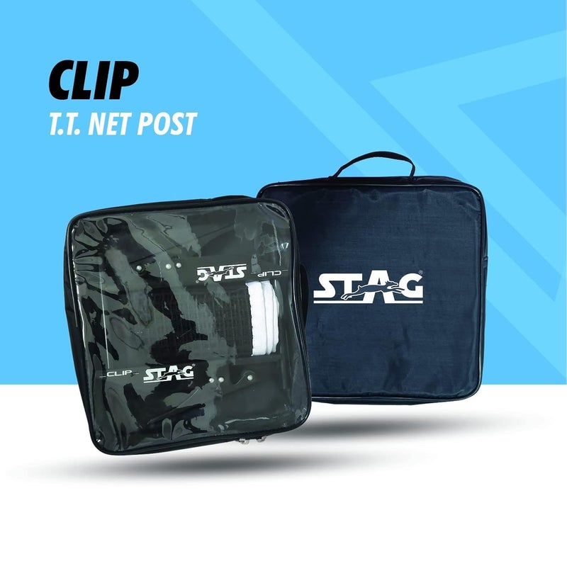STAG Iconic Table Tennis Net & Post Set | Professional Clipper-On Net with Spring Clamp System | Durable Alloy Steel Frame | Indoor & Outdoor Use | Easy Setup | Rust-Resistant - Image 4