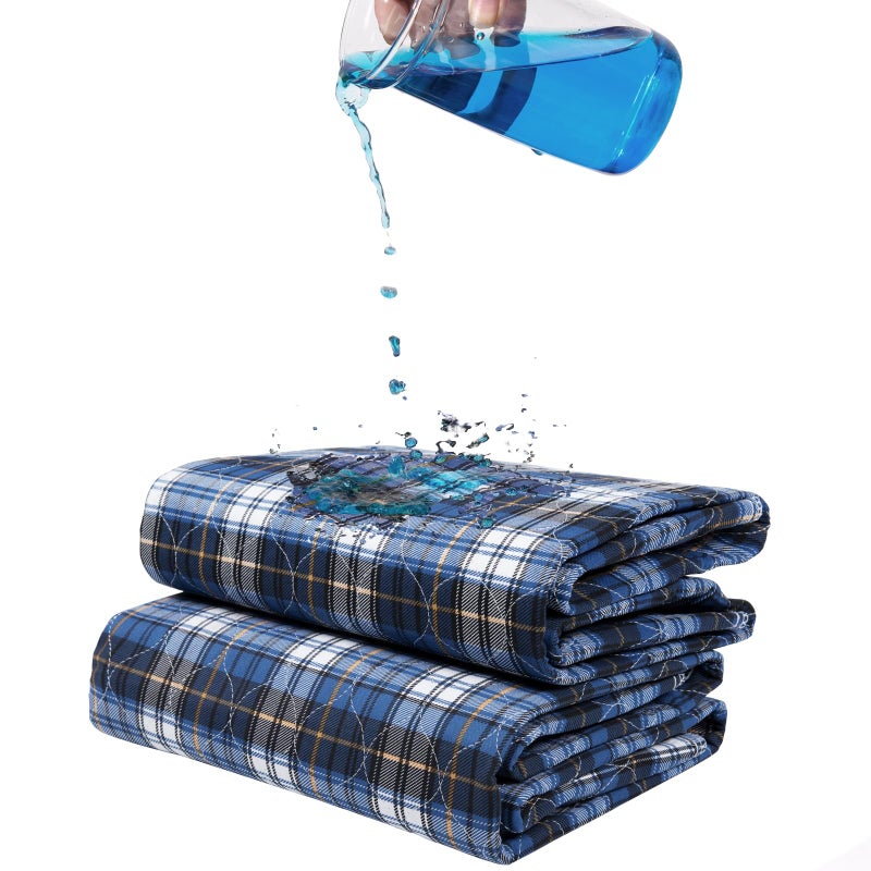 Brosive Non-Slip Bed Pads for Incontinence Washable (36" x 52"|2 Pack),Waterproof Bed Pads,Adult Washable Incontinence Bed Pads for Adults,Dog,Kids - Image 1